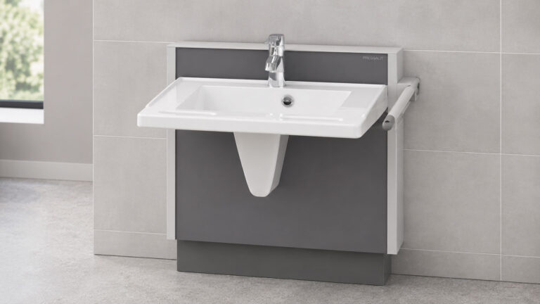 Changing places height adjustable sink